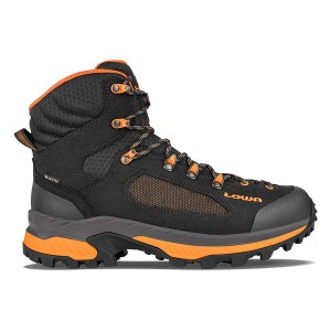 Black / Orange Men Lowa Corvara Gtx Mid Travel Shoes | 4056731-GB