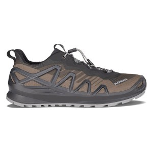 Dark Grey Men Lowa Merger Gtx Lo Outdoor Shoes | 2630745-NW