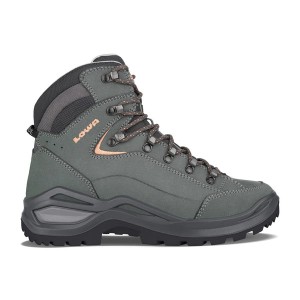 Deep Grey / Apricot Women Lowa Renegade Evo Ll Mid Ws Hiking Shoes | 4093756-KI