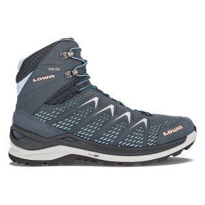 Grey / Blue Women Lowa Innox Pro Gtx Mid Ws Hiking Shoes | 2483051-PZ