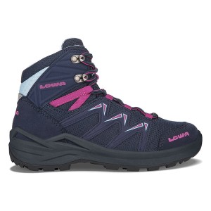 Navy Kids' Lowa Innox Pro Gtx Mid Junior Hiking Shoes | 2049571-WC