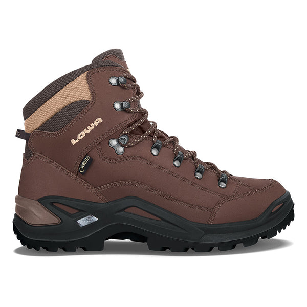 Burgundy Men Lowa Renegade Gtx Mid Hiking Shoes | 7309264-XW