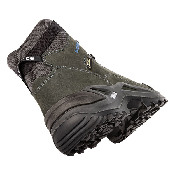 Dark Grey / Grey / Blue Men Lowa Renegade Gtx Mid Hiking Shoes | 5473981-WC