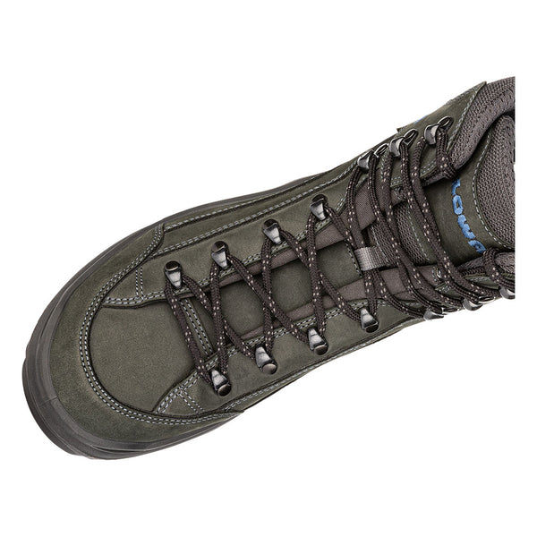 Dark Grey / Grey / Blue Men Lowa Renegade Gtx Mid Hiking Shoes | 5473981-WC