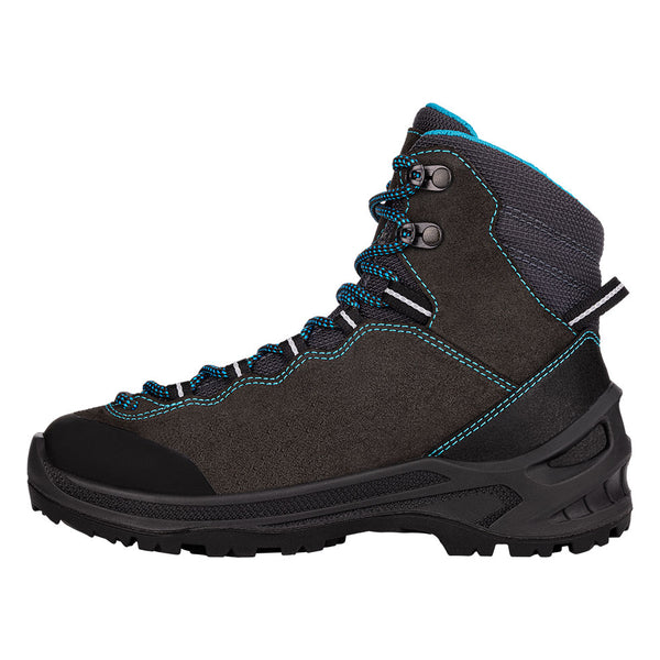 Dark Grey / Turquoise Kids' Lowa Cadin Gtx Mid Junior Hiking Shoes | 7865019-BV