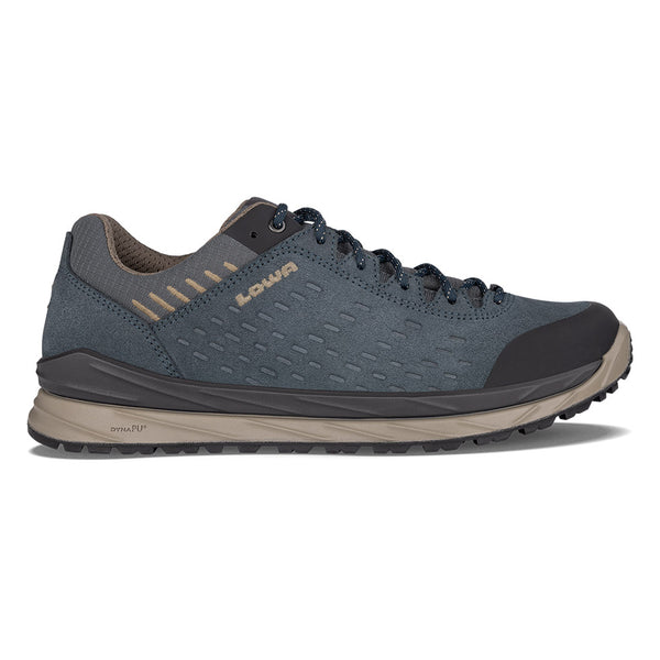 Grey / Blue Men Lowa Malta Gtx Lo Hiking Shoes | 4016872-JR