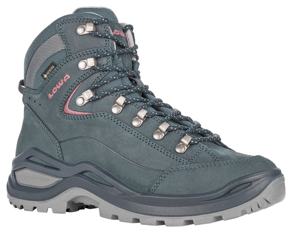 Grey / Blue / Rose Women Lowa Renegade Evo Gtx Mid Ws Hiking Shoes | 4876319-AW